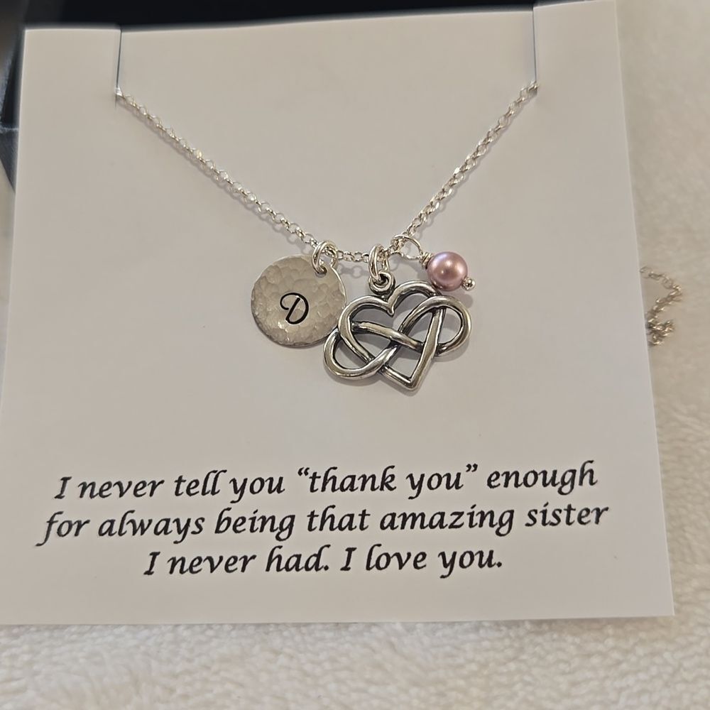 New Sterling Silver Necklace with Heart Pendant